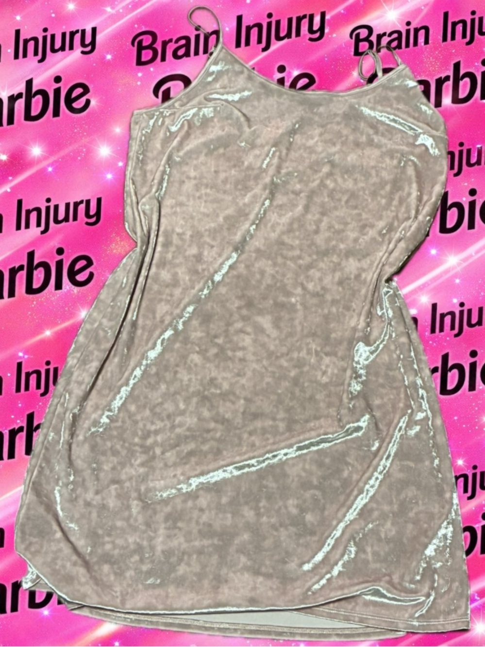 Victoria's Secret Blush Velvet Slip Dress